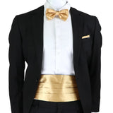 New Fashion Mens Cummerbund Bow Tie Brooch Set Black Red Blue   Waist Seal For Formal Tuxedo Business Suit Dinner Accessories