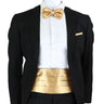 New Fashion Mens Cummerbund Bow Tie Brooch Set Black Red Blue   Waist Seal For Formal Tuxedo Business Suit Dinner Accessories