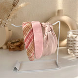 2022 Gentle Pink Womans Hairbands Girl Sweet Plush Wide Side Sponge Headband Hair Hoop Fashion Simple Solid Color Hair Accessory