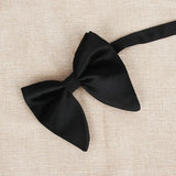 2019 Hot Sale Men's Fashion Big Suits Red Navy Bow Ties For Man Wedding Designer Solid Woven Bowknot Butterfly Tie 9colors
