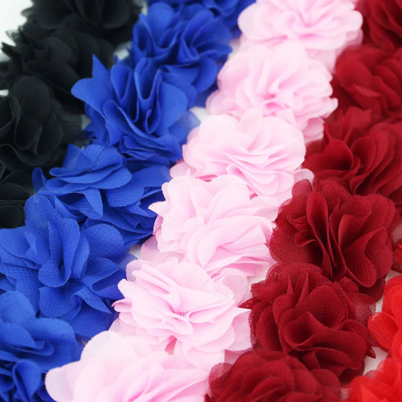 (1 meter) Chiffon Mesh Lace Fabric Webbing Party Decoration Flower Diy Gift Ribbons Crafts Non-woven Fabrics Base