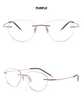 Titanium Prescription Glasses Ultra Light Eyewear Optical Glasses Frame for Male and Female Clear Lenses