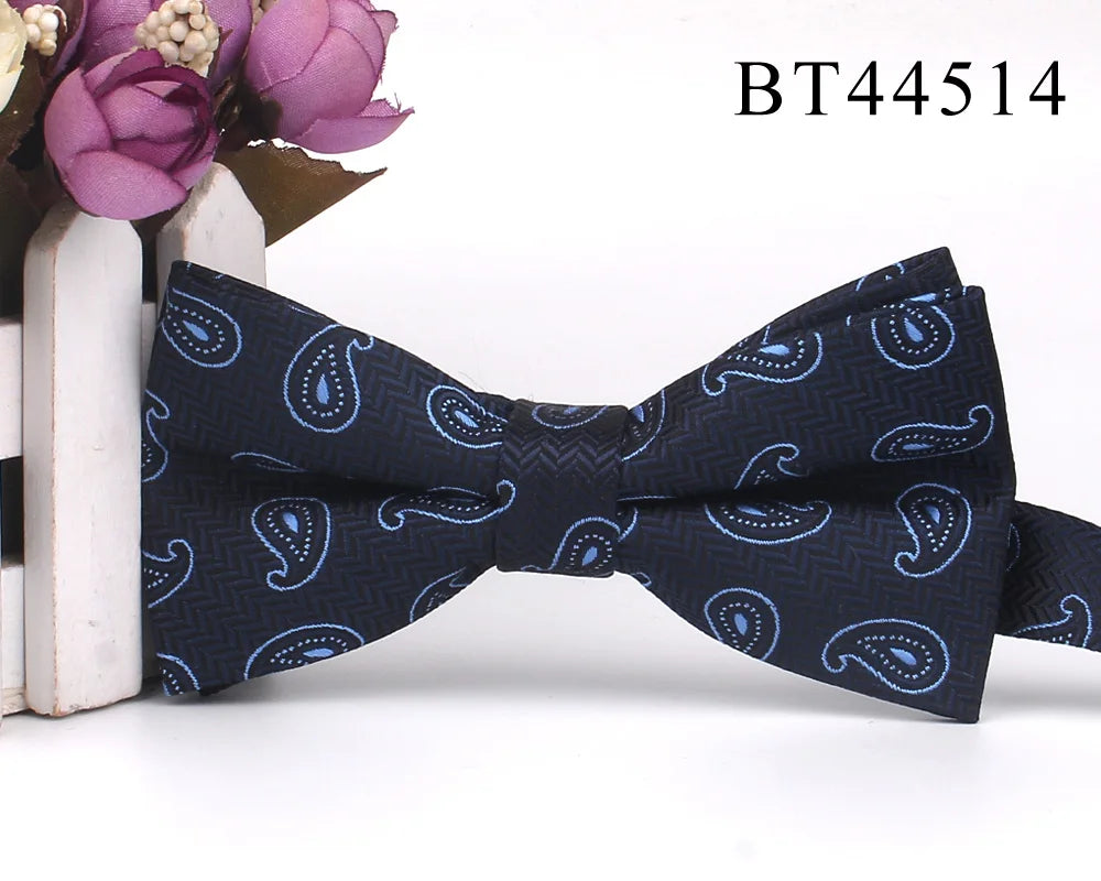 New Floral Men Bow Tie Claret Classic Bowtie For Men Flower Bow Ties For Business Wedding Butterfly Cravats Adult Suits Bowties