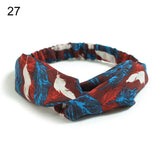 New Fashion Women Girls Bohemian Hair Bands Print Headbands Vintage Cross Turban Bandage Bandanas HairBands Hair Accessories