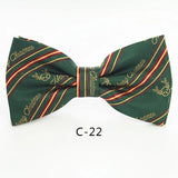 JEMYGINS Christmas Bow Ties for Mens Shirt  Snowflake Christmas Tree Pattern Men Silk Bow Tie  Christmas Party Gift