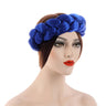 Exaggerated Big Braid Head Band African Raw Silk Turban Cap for Women Lady Nigeria Wedding Party Headpiece Female Headband Mujer