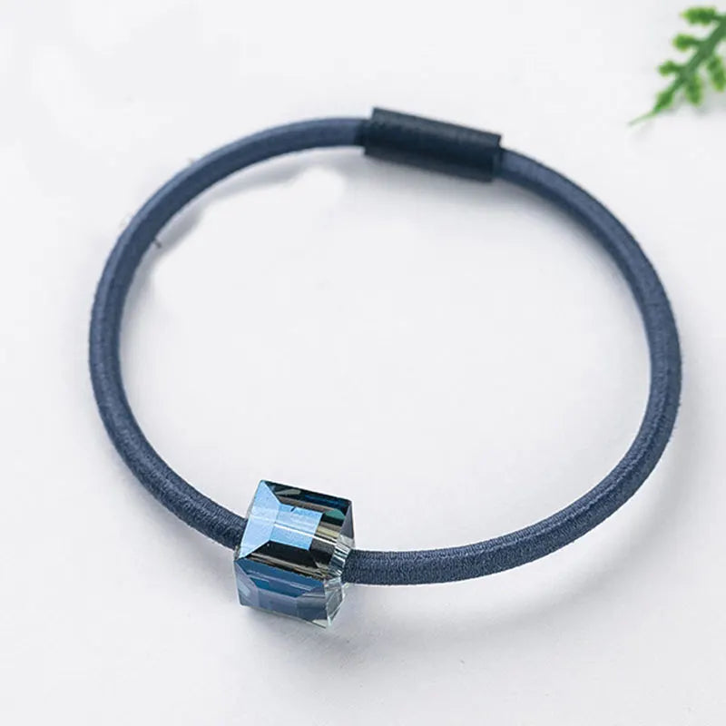 High Elastic Heart Pearl Round Shape Rubber Bands For Women Hair Band Kids Children Sweet Candy Color Hairbands Hair Accessories