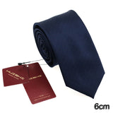 HUISHI 8CM 8 Styles Men's Solid Dark Blue Color Neck Tie 6cm Waterproof Jacquard Necktie Daily Wear Cravat Wedding Party For Men