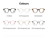 2022 Trending Blue Light Blocking Men's Retro Glasses TR90 Anti Radiation Eyeglasses Women Round Transparent Fashion Eyewear