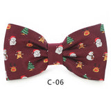JEMYGINS Christmas Bow Ties for Mens Shirt  Snowflake Christmas Tree Pattern Men Silk Bow Tie  Christmas Party Gift