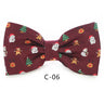 JEMYGINS Christmas Bow Ties for Mens Shirt  Snowflake Christmas Tree Pattern Men Silk Bow Tie  Christmas Party Gift
