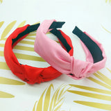 Fashion Top Knot Satin Headbands Wide Fabric Makeup Hairbands for Women Girls Ladies Washing Hair Hoops Bezel Hair Accessories