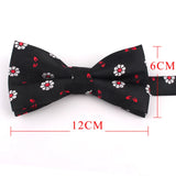 New Floral Men Bow Tie Claret Classic Bowtie For Men Flower Bow Ties For Business Wedding Butterfly Cravats Adult Suits Bowties