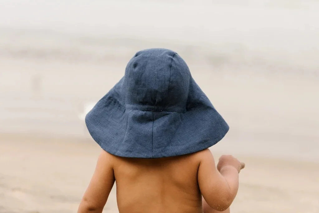 Big Brim Baby Sun Hat Summer Spring Kids Bucket Hat for Girls Boys Cotton Linen Children Cap Beach Travel Kids Hats Caps 2M-4Y