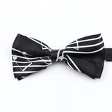 Musical Note Bow Tie Guitar Piano Stave Adult Children Bowtie Novelty Handmade Butterfly Wedding Party Men Gift Accessories