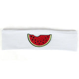 6 Months-3 Years Old Kids Headband Pure Color Cute Watermelon Pattern Soft Elastic Headwear Loose HeadWrap for Boys and Girls