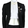 New Fashion Mens Cummerbund Bow Tie Brooch Set Black Red Blue   Waist Seal For Formal Tuxedo Business Suit Dinner Accessories