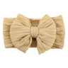 Solid Cable Bow Baby Headband for Child Nylon Layers Headwear Kids Elastic Turban Headwraps Newborn Boys Girls Hair Accessories