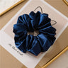 Hot Girls Super Wide Smooth Colorful Hair tie Hair Elastics Bands for Hair Large Satin Scrunchie Hair Accessories 2021 for Women