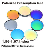 Polarized Sunglasses Prescription Lens 1.56 1.61 1.67 Aspheric Sun Glasses Lenses Myopia Optical UV400 Mirror Colourful Coating