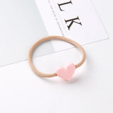 Pink Elastic Hair Bands Cute Rabbit Round Beads Heart Strawberry Rubber Band For Baby Girls Children Women Hair Accessories Gift