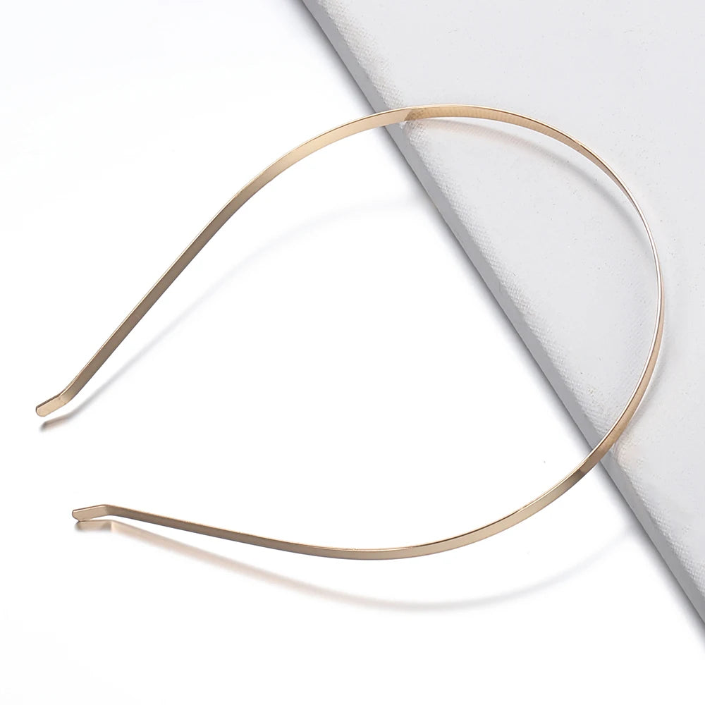5pcs Blank Metal Headbands DIY Headbands Plain Thin Headbands for Making Hair Accessories For Jewelry