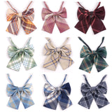 Feminine Plaid Bowtie Casual Bow tie For Women Uniform Collar Butterf Bowknot Adult Check Bow Ties Cravats Girls Bowties