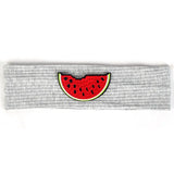 6 Months-3 Years Old Kids Headband Pure Color Cute Watermelon Pattern Soft Elastic Headwear Loose HeadWrap for Boys and Girls