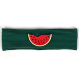 6 Months-3 Years Old Kids Headband Pure Color Cute Watermelon Pattern Soft Elastic Headwear Loose HeadWrap for Boys and Girls
