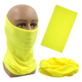Outdoor Magic Bandana Solid Neon Color Cycling Hiking Scarves Headband Polyester Fashion Neck Cover Fishing Windproof Face Mask