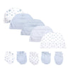 2022 Unisex Baby Hats+Gloves Headwear Cotton Solid Newborn Nightcap Fitted Baby Boys Girls Sets Print Cartoon Baby Accessories