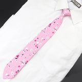 Cotton Floral Cartoon Animal Vintage Kids Child Girl Casual Necktie Cute Dog Duck Chicken Bear School Daily Skinny Small Ties