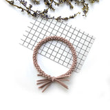 Pink Elastic Hair Bands Cute Rabbit Round Beads Heart Strawberry Rubber Band For Baby Girls Children Women Hair Accessories Gift