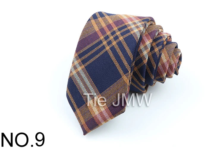 New Soft TR Fabric Polyester Ties For Men Skinny Plaid Business Tie Wedding Dress Butterfly Designer Daily Neckwear Accessories