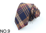 New Soft TR Fabric Polyester Ties For Men Skinny Plaid Business Tie Wedding Dress Butterfly Designer Daily Neckwear Accessories