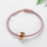 High Elastic Heart Pearl Round Shape Rubber Bands For Women Hair Band Kids Children Sweet Candy Color Hairbands Hair Accessories