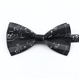 Musical Note Bow Tie Guitar Piano Stave Adult Children Bowtie Novelty Handmade Butterfly Wedding Party Men Gift Accessories