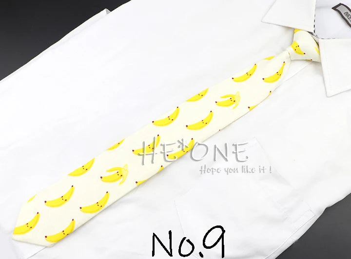 Cotton Floral Cartoon Animal Vintage Kids Child Girl Casual Necktie Cute Dog Duck Chicken Bear School Daily Skinny Small Ties