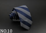 Men Jacquard Woven Tie Classic Plaid Striped Ties Fashion Polyester Necktie For Wedding Business Party Suit Dress Gravatas Gift