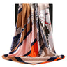 90*90cm Silk Scarf Women Print Hair Neck Square Office Ladies Shawl Bandanna Muslim Hijab Handkerchief Muffler Foulard female