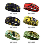 Men Women Sport Headband Skull Ghost Sweat Bandage Elastic Tennis Yoga Gym Headwear Fitness Running Sweatband Hair Accessories