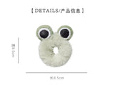 Women Girl Cute Cartoon Hair Scrunchies Panda Cows Cat Rabbit Plush Elastic Hair Bands Sweet Pontail Ties Christmas Accessories