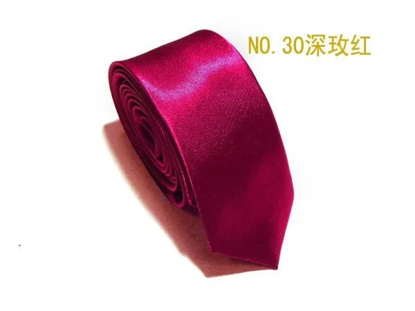 2019 Tie for Men women Slim Tie Solid color Necktie Polyester Narrow Cravat Party Formal Ties Fashion mens ties camisas mujer