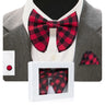 GUSLESON Velvet Big Bow Tie Men's Bowties Pocket Square Cufflinks Set with Gift Box Solid Red Yellow Necktie For Man Wedding