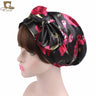 New Women silky satin night sleeping cap head wrap Bowknot Turban Pre Tied Fitted Bandana Chemo cap Nightcap hair loss patients