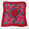 70*70cm Luxury Flowers Square Russian Scarf Women Floral Printed Shawl Female Bandana Head Wrap Headband Scarves Handkerchief