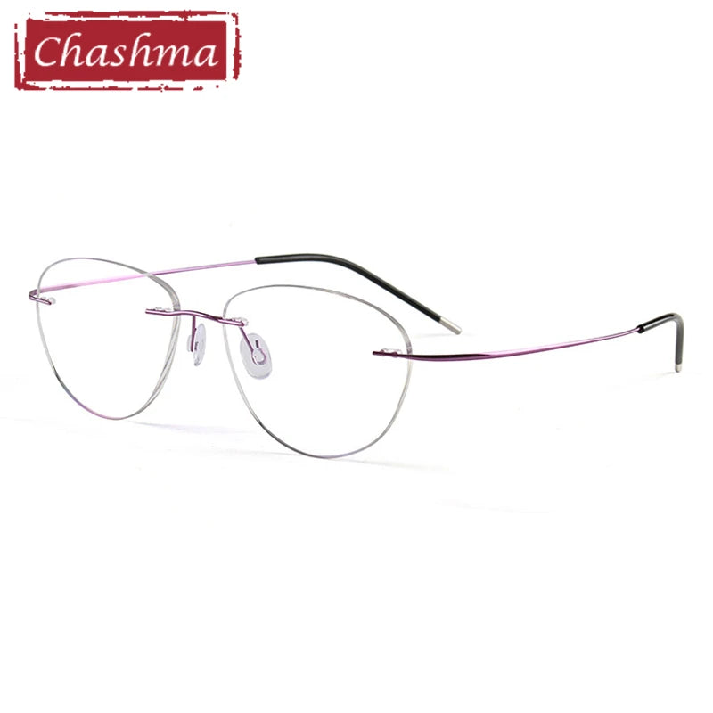 Titanium Prescription Glasses Ultra Light Eyewear Optical Glasses Frame for Male and Female Clear Lenses