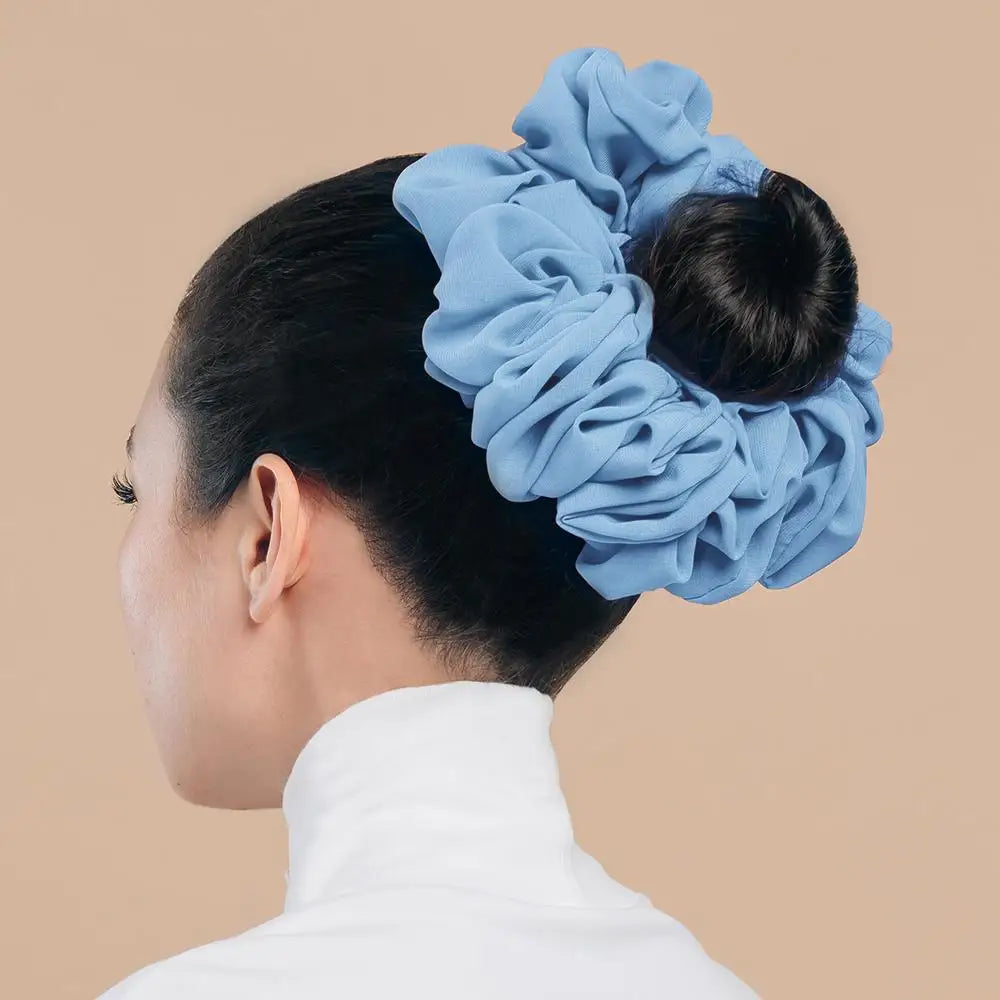 Elastics Chiffon Hair Band Solid Color Big Circle Scrunchies for Women Girl Ponytail Holder Hair Rope Hairband Hair Accessoires