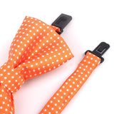 NEW Dots Children Bowtie Fashion Neckwear Adjustable Unisex Bow Tie for Boy and Girl Polyester Pre-Tied