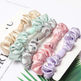 6Pack Women Elastic Hair Bands Cute Hair Ties Gum Print Girls Scrunchies Set Ponytail Holder Small Scrunchy Hair Accessories